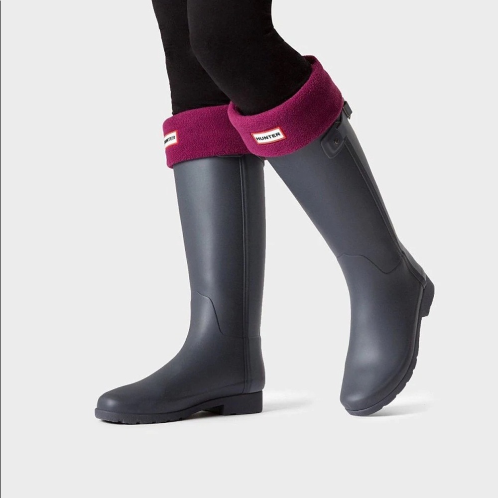 Hunter Boot Socks Plum